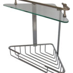 ACCECO Esquinero doble c/1 cristal cromo total ( BO-1019)