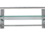 ACCECO Repisa perchero simple c/1 cristal cromo total (BO-1065)