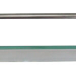 ACCECO Repisa simple c/1 cristal cromo total (BO- 1042)