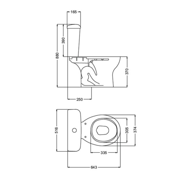 Lineas de Sanitarios Andina Blanco 5p c/depósito - Imagen 4