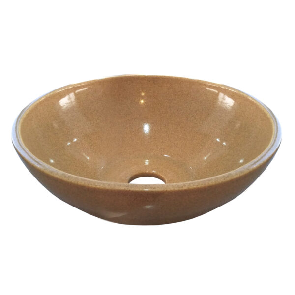 DACC. Bacha Agus Beige Red. Diam. 34.11 Bacha Agus Artesanal Marmolada Beige - Imagen 1