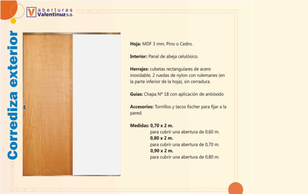 puertacorredizaexteriorvalentinuz Puerta Corrediza Exterior Valentinuz - Imagen 2