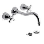 Griferia Juego Lavatorio FV Margot pared 0203/62