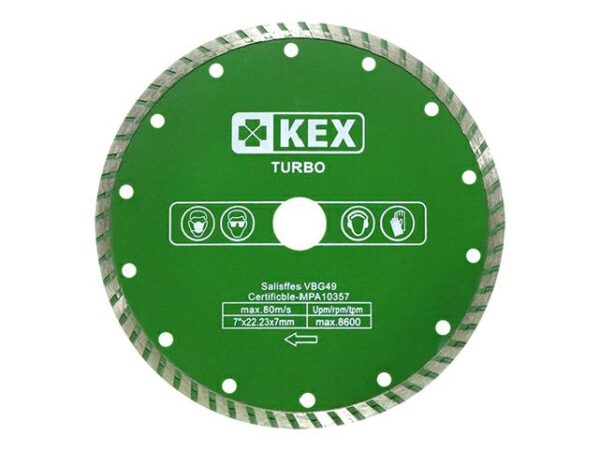Disco Kex Diamantado Turbo 180 Disco Kex Diamantado Turbo 180 - Imagen 1