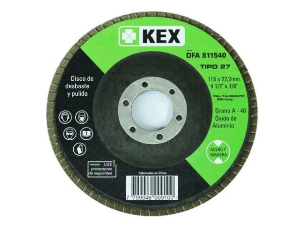 Disco Flap / Grano 40 / 80 / 120 - Imagen 1